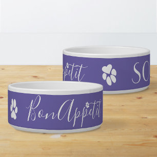 Bon appetit elegant Benutzerdefinierter Name Cute  Napf