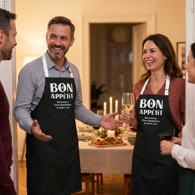 Bon Appétit et Bienvenue Chez Nous Schürze (Von Creator hochgeladen)