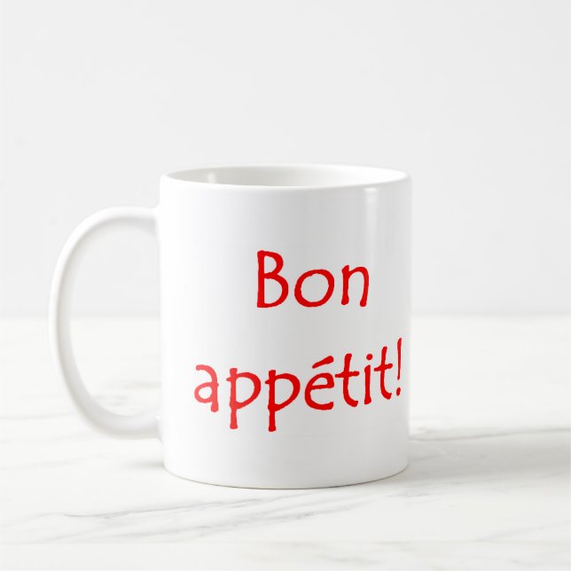 Bon Appetit Kaffee Tasse (Links)