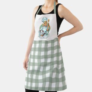 Bon Appetit Koch mit Gingham Pattern Schürze