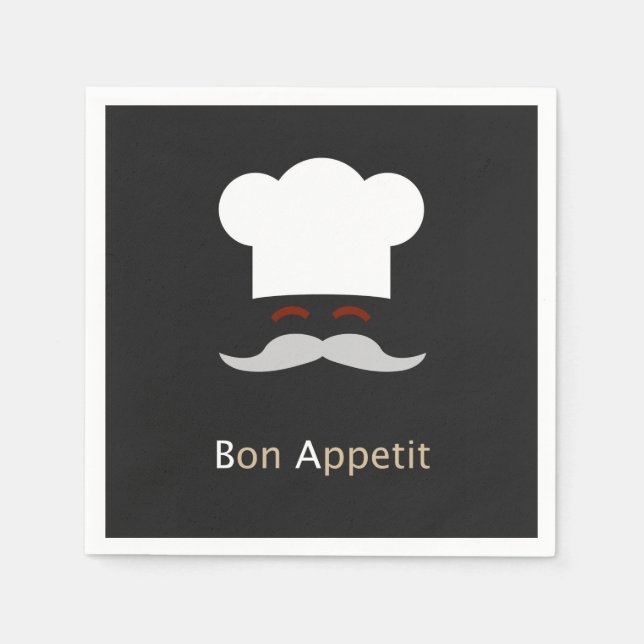 Bon Appetit Koch Serviette (Vorderseite)