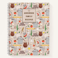 Bon Appetit Muster Personalisiert Rezept Notebook