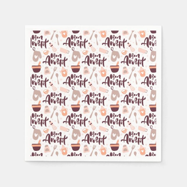 Bon Appetit Napkins Serviette (Vorderseite)