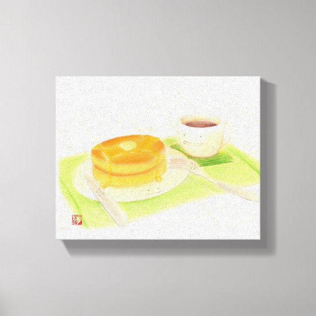 Bon appétit "pancake" leinwanddruck (Vorderseite)