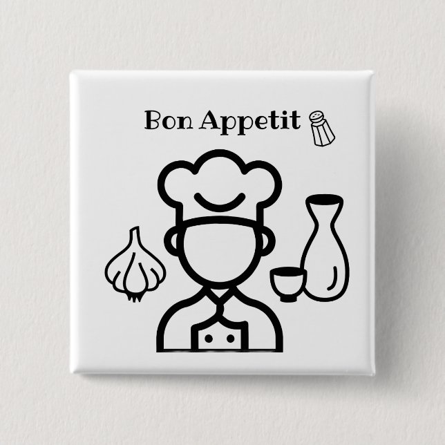 Bon Appetit paper plates  Button (Vorderseite)