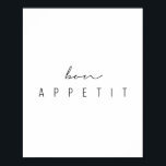 Bon Appetit Script Poster<br><div class="desc">Bon Appetit Script</div>