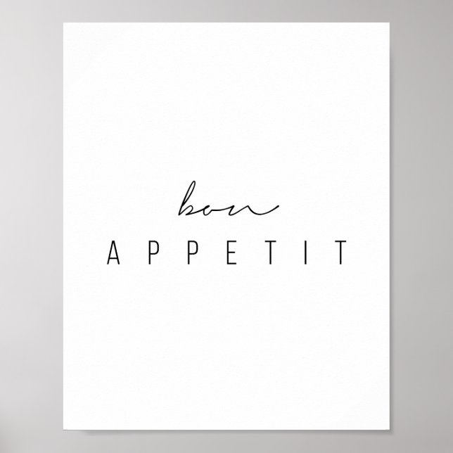 Bon Appetit Script Poster (Vorne)