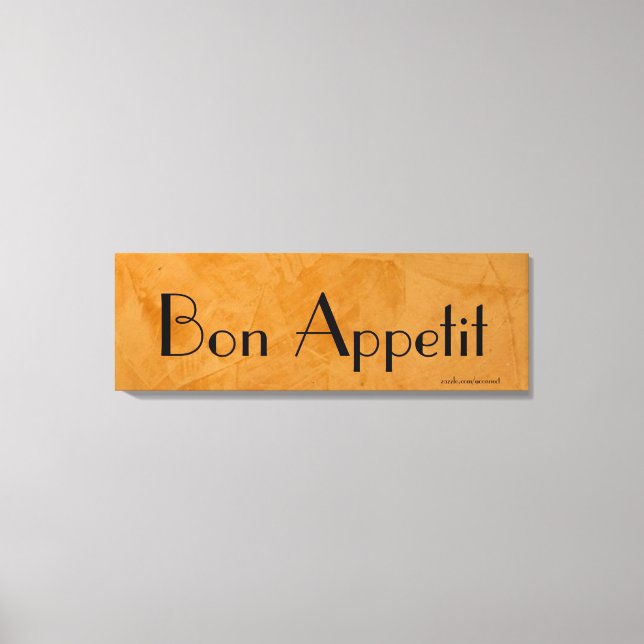 Bon Appetit Toskana Küche Leinwand (Vorderseite)
