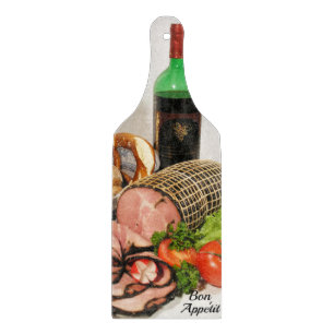 Bon Appetite Wein & Käse Gutes Food Glass Paddel Schneidebrett