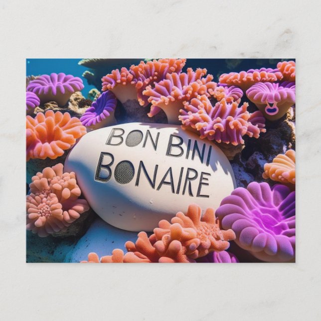 Bon bini bonaire Postkarte (Vorderseite)