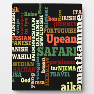 Bon Italian Irish Safari Hapanese Voyage Fotoplatte