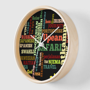 Bon Italian Irish Safari Hapanese Voyage Wanduhr