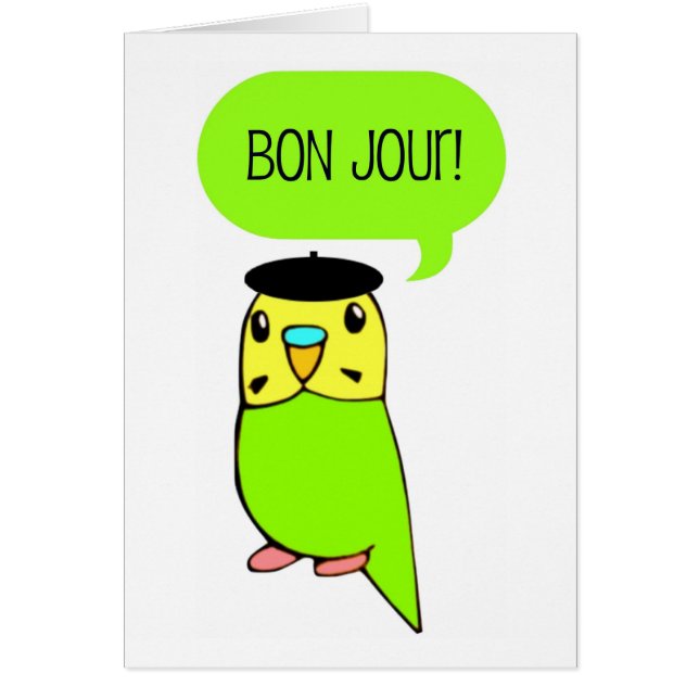 Bon Jour! Karten (Vorne)