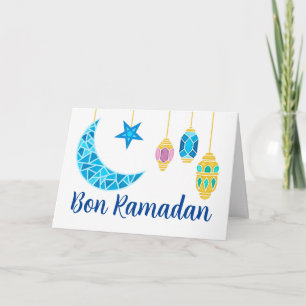 Bon Ramadan Greetings in Französisch Fanoos Karte
