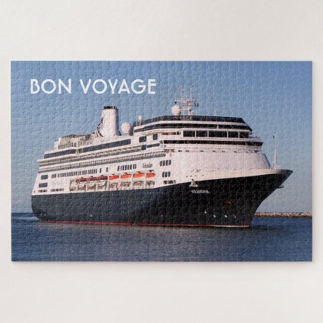 Bön-Reise: Kreuzfahrtschiff Volendam Puzzle (Horizontal)