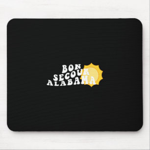 Bon Secour Alabama Al Retro Wellige Souvenir Ferie Mousepad