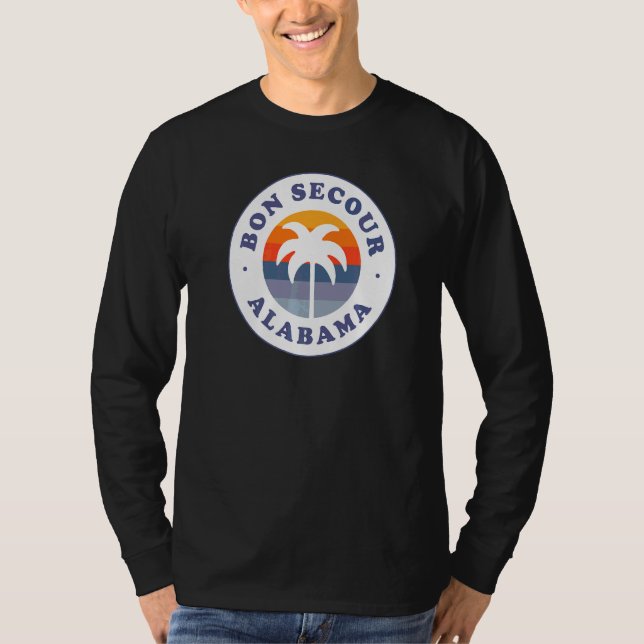 Bon Secour Beach Alabama Al Golf Küste Souvenir Va T-Shirt (Vorderseite)