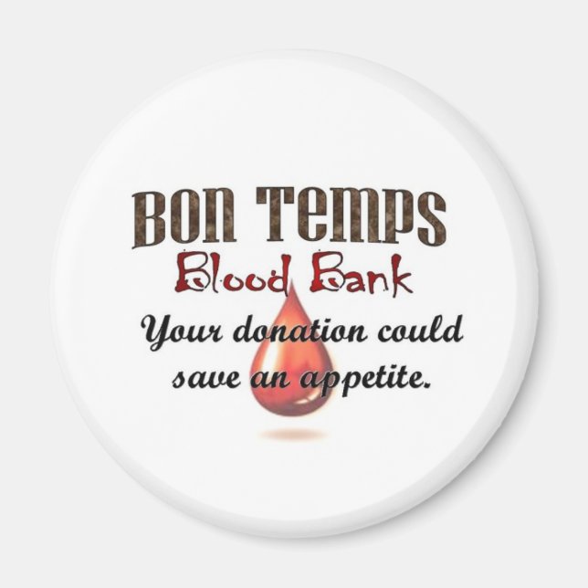 Bon Temps Blood Bank Magnet (Vorne)