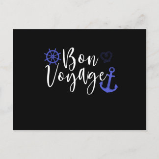 Bon Voyage Anchor Kreuzfahrt Schiff Urlaub Gi Postkarte