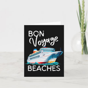 Bon Voyage Beaches Grafisches Kreuzschiff Grafik f Karte