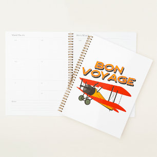 Bon Voyage Biplane Vintages Flugzeug Planer