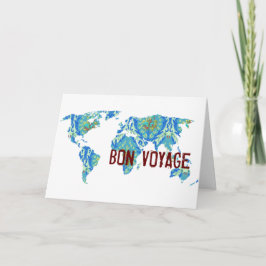 Bon Voyage | Bohemische Weltkarte Karte