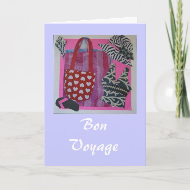 Bon Voyage Card Feiertagskarte (Vorderseite)