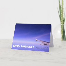 Bon Voyage Happy Travel wünscht Karte