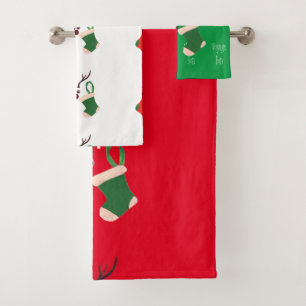 Bon Voyage Holiday HOHOHO Bath Badhandtuch Set