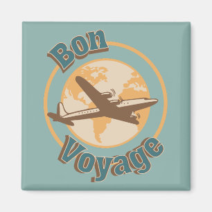 Bon Voyage Lassen Sie uns das Weltdesign bereisen Magnet