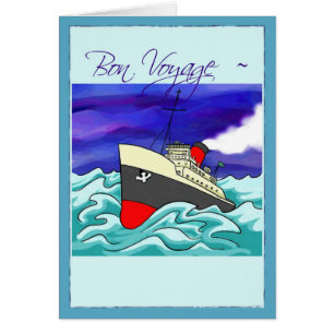 Bon Voyage mit einem großen Kreuzfahrtschiff