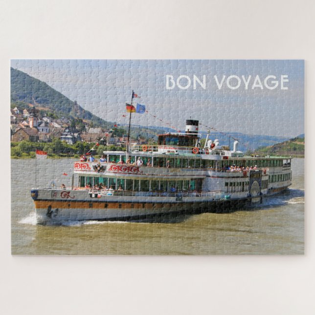 Bon Voyage: Paddle-Dampfschiff, Goethe, Deutschlan Puzzle (Horizontal)