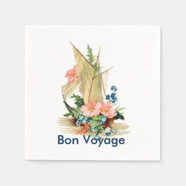 Bon Voyage Party, Oriental Junk Sailboat Serviette