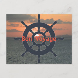 Bon Voyage Post Card Postkarte