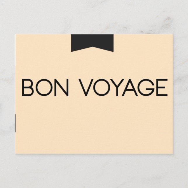 BON VOYAGE POSTCARD POSTKARTE (Vorderseite)