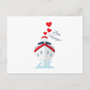 Bon Voyage Postkarte
