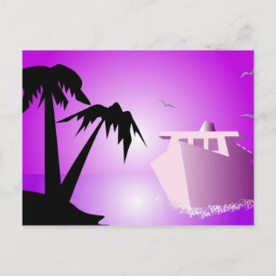 Bon Voyage Postkarte