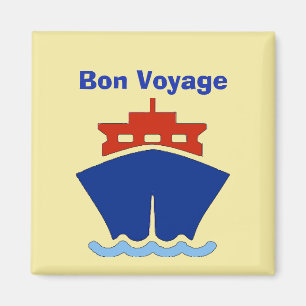 Bon Voyage, Ship, Text bearbeiten Magnet