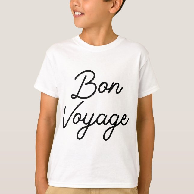 Bon Voyage Womens Good Trip Vacation Travel Best G T-Shirt (Vorderseite)