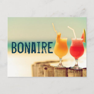 Bonaire-Cocktails Postkarte