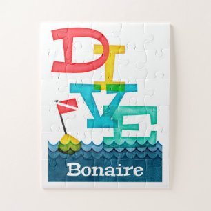 Bonaire Dive - farbenfrohe Scuba Puzzle
