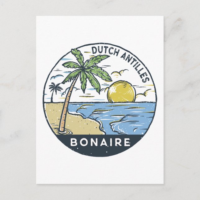 Bonaire Dutch Antilles Vintag Postkarte (Vorderseite)