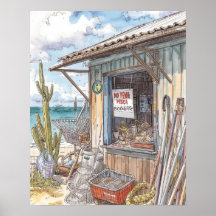 Bonaire Fischhütte ausverkauft