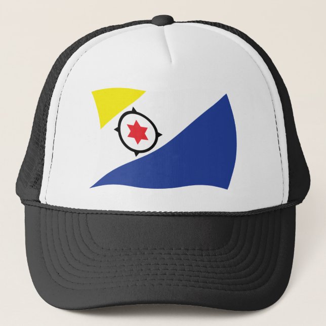 Bonaire Flag Hat Truckerkappe (Vorderseite)