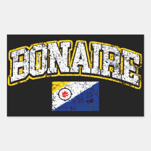 Bonaire Flag Rechteckiger Aufkleber
