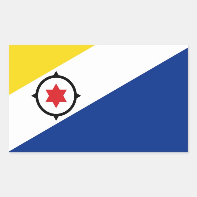 Bonaire Flag Sticker (Vorderseite)