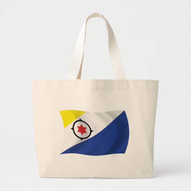 Bonaire Flag Tote Bag Jumbo Stoffbeutel (Vorne)