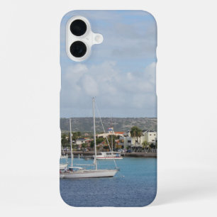 Bonaire Kralendijk Hafen Segelboote iPhone 16 Plus Hülle