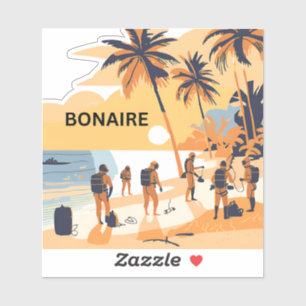 Bonaire-Schönheit erwartet Aufkleber