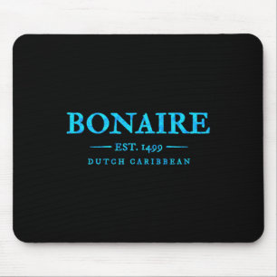 Bonaire Throwback Letter Herren Damen Abc Inseln C Mousepad